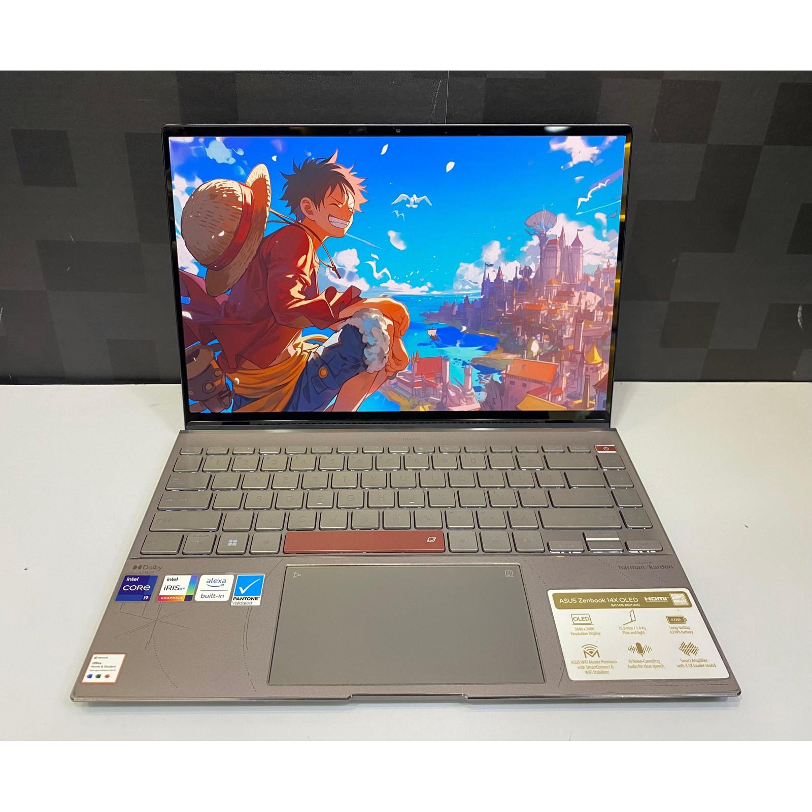 Laptop ASUS Zenbook 14X OLED UX5401ZAS Core i9 Gen 12 - RAM 32GB - SSD 1TB- 14 inch - TouchScreen - Space Edition - WIN 11 PRO - Display 4K